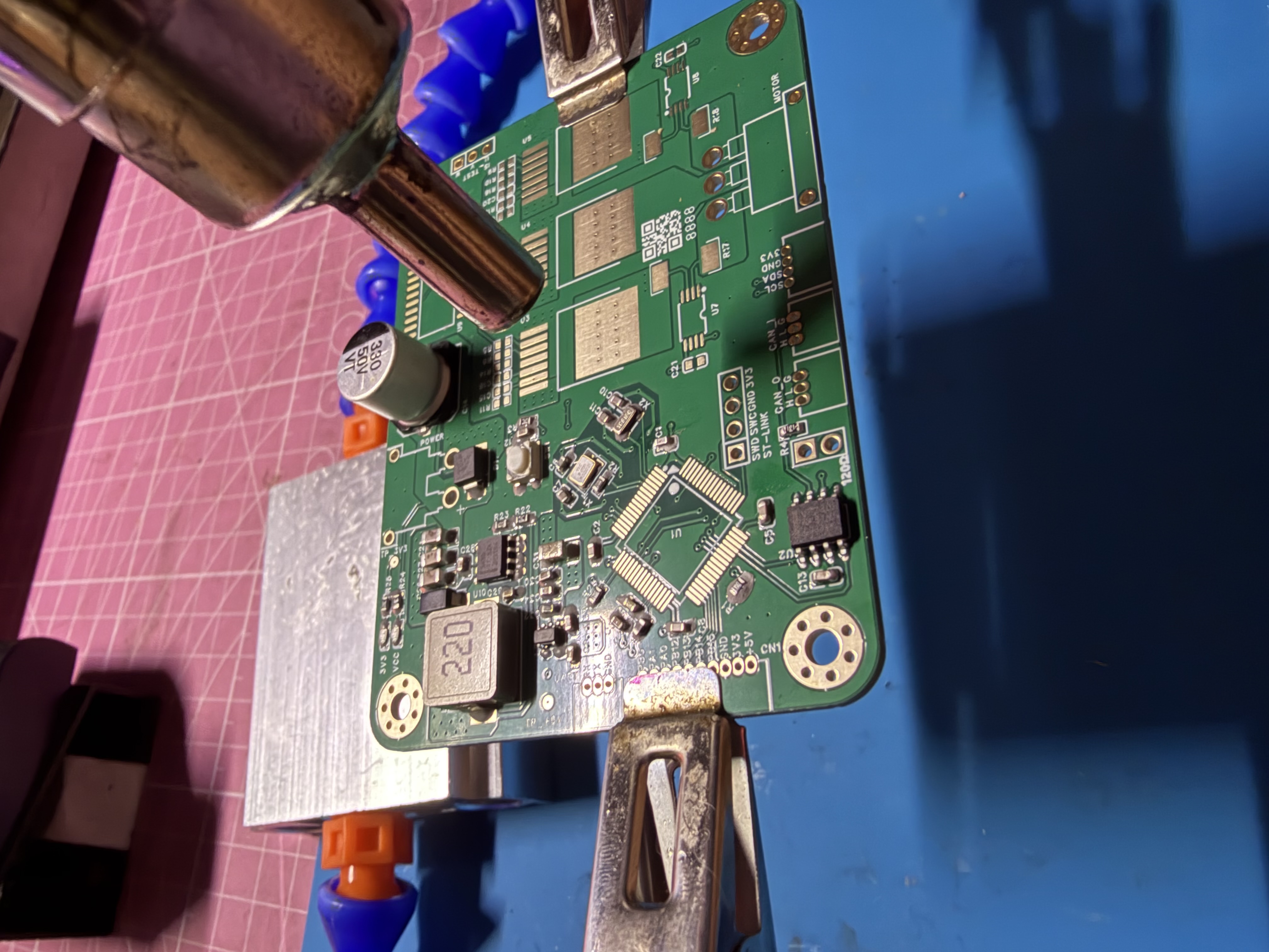 Soldering the board