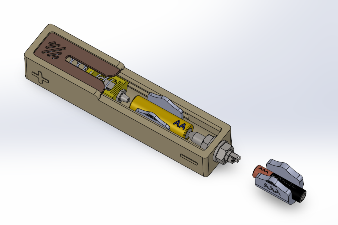 Battery test frame CAD