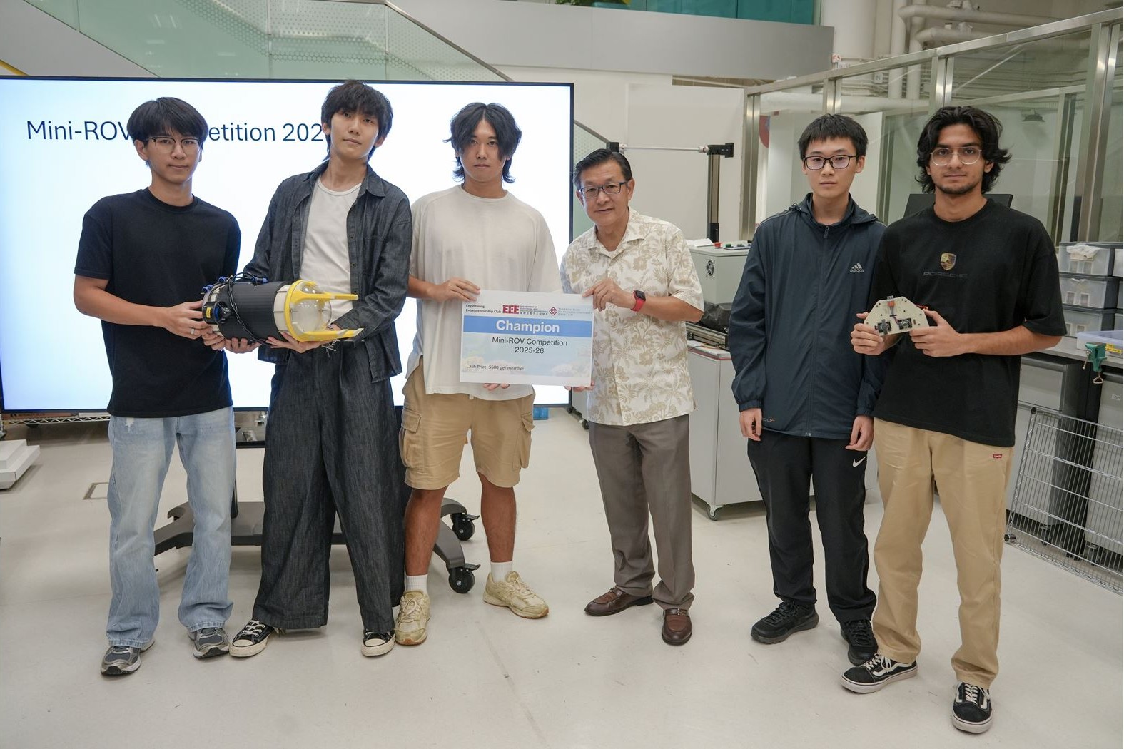 Team 4 with Champion certificate
